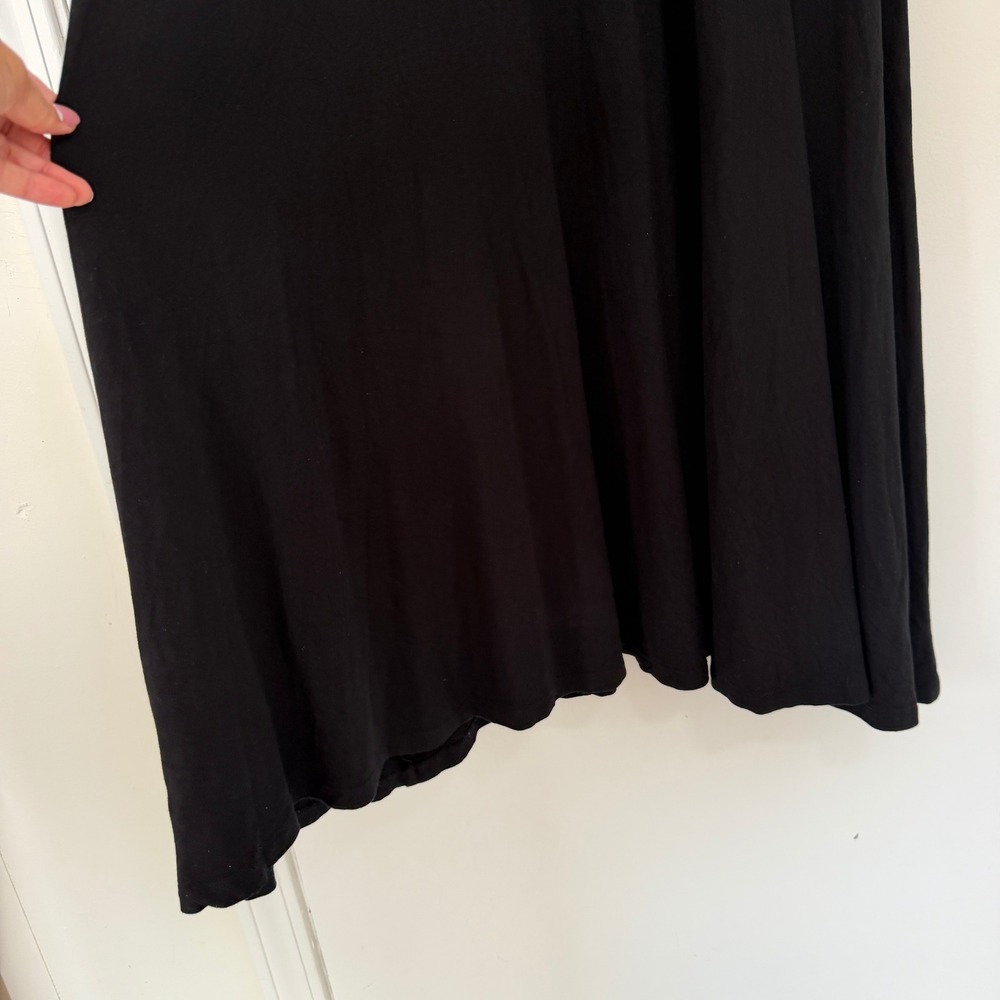 Boden Annecy Black Sleeveless Faux Wrap Maxi Dress V-Neck Pockets Size 6 - Picture 6 of 11